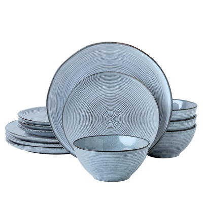 Adomas 12 Piece Dinnerware Sets, Dish Set for 4