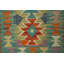 Tapis kilim à motif géométrique éclatant 2X3