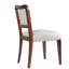Finition noyer, rembourrée, 2, chaises de salle à manger, design traditionnel élégant, dossiers confortables, convient aux rassemblements formels 2, structure traditionnelle en bois massif rembourré, coussins, famille