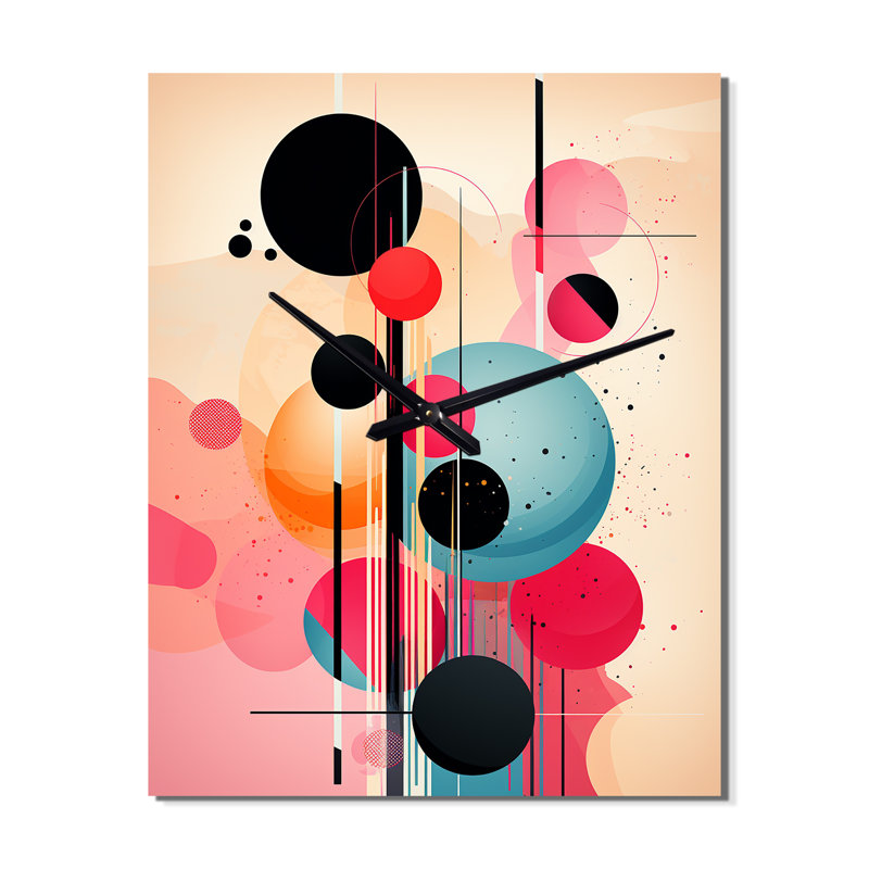Horloge murale moderne Serendipity, H 28 po x l 12 po x P 1 po