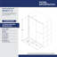 Porte de douche coulissante simple demi-cadre l 44 à 48 po x H 72 po Infinity-Z-11028350-11028351-90587327