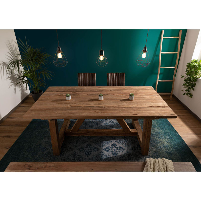 Bassano Teak Solid Wood Dining Table, H78 x L200 x W100cm