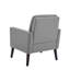Fauteuil capitonné et rembourré