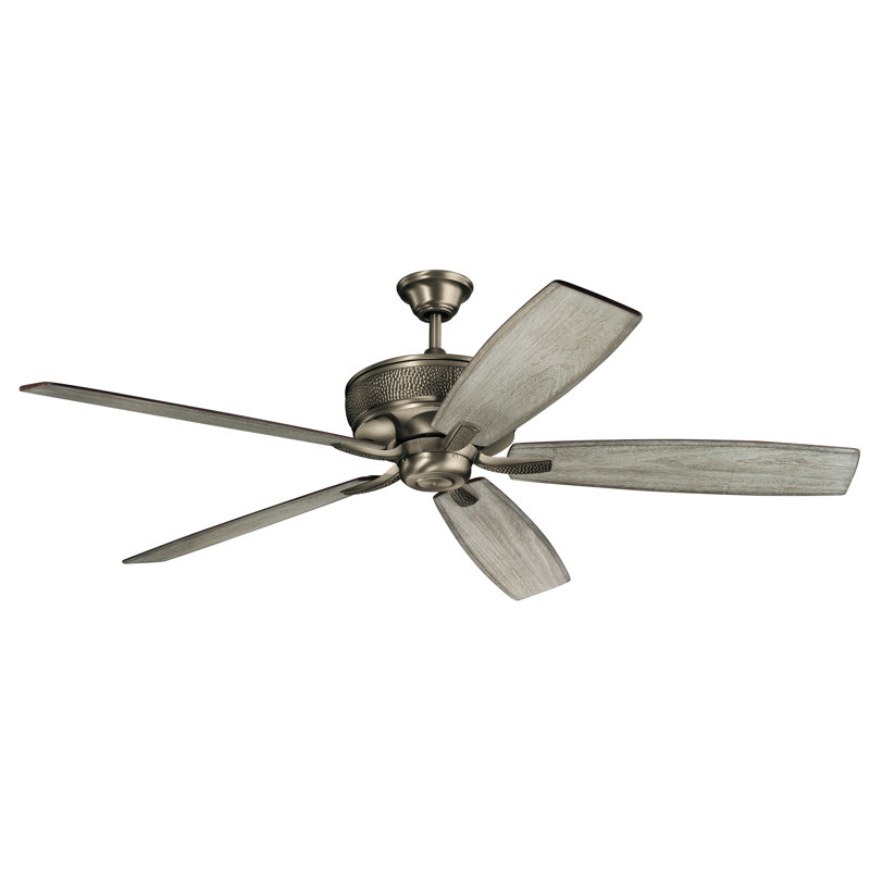 Ventilateur de plafond 70 po Kichler Monarch, Étain antique bruni