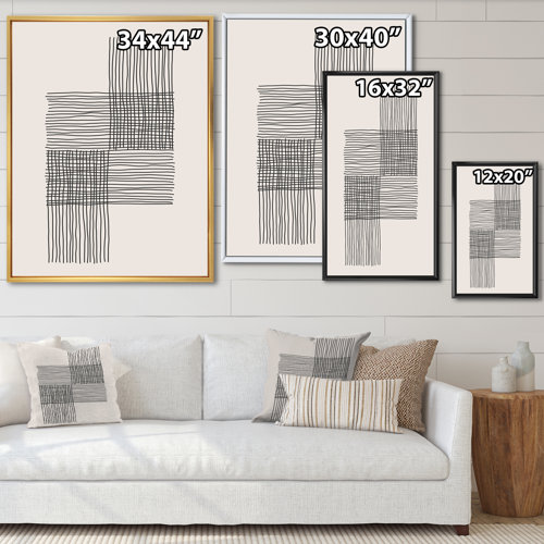 East Urban Home " Minimal Geometric Compostions Of Elementary Forms XIX ...