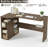 L-Shaped Desk with Storage Shelves – Small Corner Desk for Small Spaces, Reversible Table with 3-Tier Shelves for Home Office, Writing, Study, Gaming-1235758145