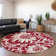 Premium Machine Washable Cerrito AMF551 Burgundy Rug
