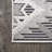 Joaquin High-Low Pile Neutral Diamond Kilim Gray/White/Black Indoor/Outdoor Rug-766568551