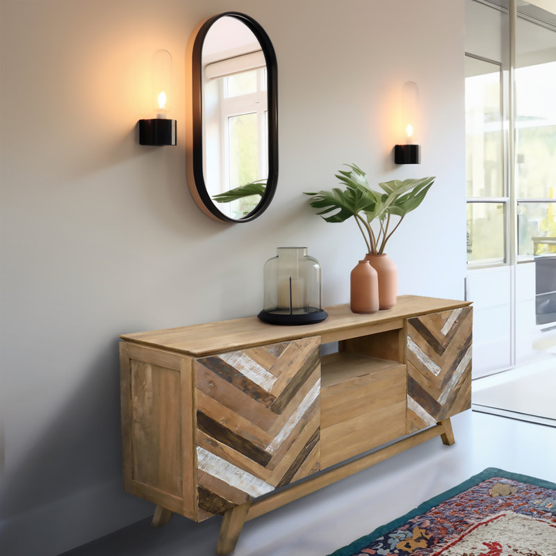 Anguiano Solid Wood TV Stand