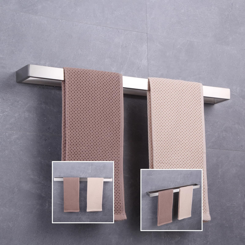Porte-serviettes mural 24 po 2 requis, Argent