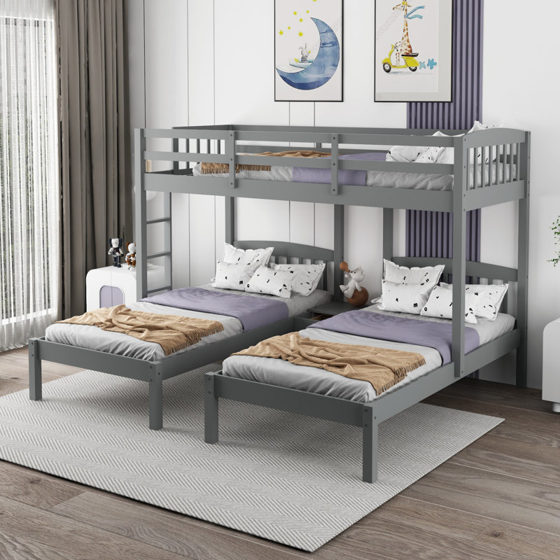 Lit superposé simple au-dessus de simple et simple Germey par Harriet Bee