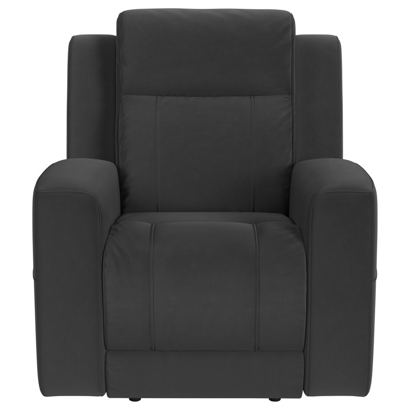 Fauteuil inclinable Kemarah gris anthracite, Gris