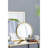 Circle Mirror with Iron Frame-1247909419