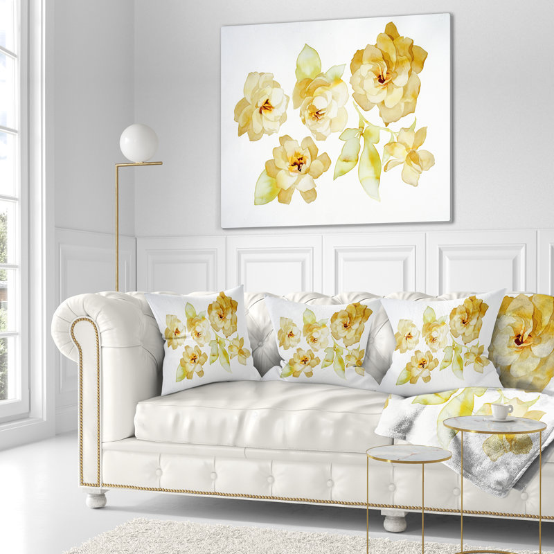 Coussin floral avec abat-jour floral