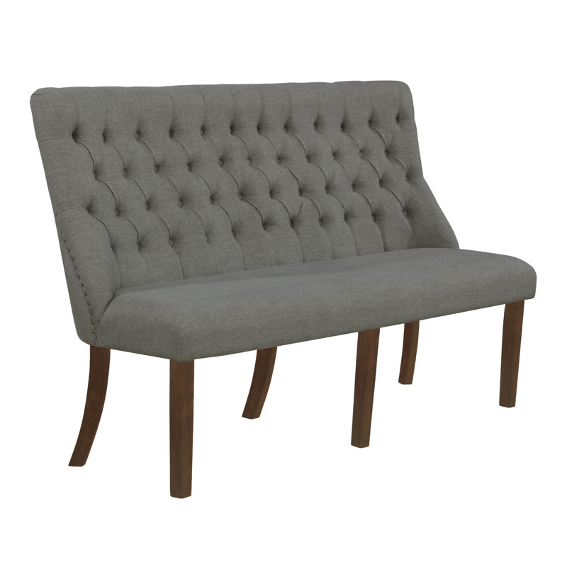 Banc rembourré Rackley, Gris foncé