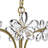 Oconee 6 - Light 17.7" Brushed Brass Unique Chandelier
