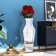 DeGrailly Crystal Mirrored Decorative Floor Vase