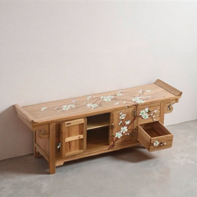 Retro Creative Painted TV Stand