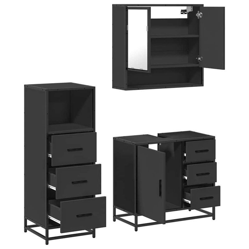 Bathroom Furniture Suite, Black