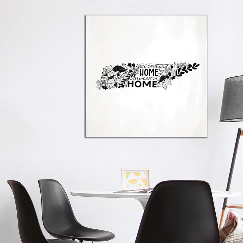 Home Sweet Home Tennessee B&W by Lily & Val - Wrapped Canvas Print, 93.98 cm H x 93.98 cm W x 1.91 cm D