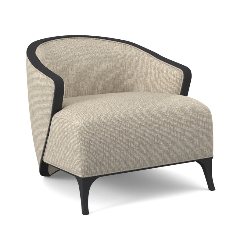 Penegrine Lounge Chair, Espresso, Filigree Ivory