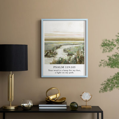 Psalm 23:6 Framed Print - Solid Wood