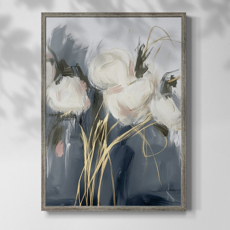 Reproduction encadrée FLORAL Series DCLxxix - bois massif, H 11 po x l 9 po