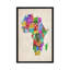 "Typographie carte d'Afrique II" par Michael Tompsett, impression sur toile-1835286530-1835286529-1835286528