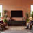 78.7" Retro Modern TV Stand Fits 75-80 Inch TVs, Geometric Carved Media Console with 4 Cabinets, Cable Management & Durable Veneer Entertainment Center for Living Room - Black-1282750155-1280320643