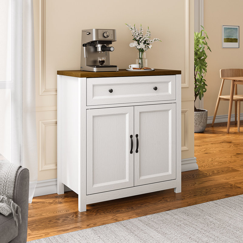 32'' Kitchen Storage Island with Drawer and Adjustable Shelf, R-1