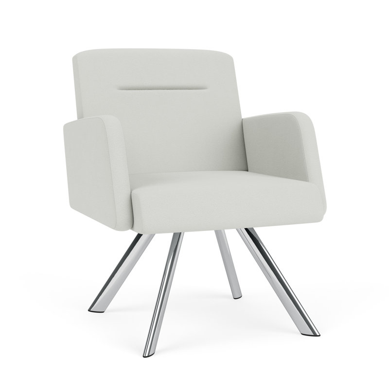 Fauteuil de réception Willow, Plaqué chrome, Ombre portes ouvertes