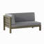 BANC D'ANGLE ET TABLE BASSE, GRIS FONCÉ-3216721