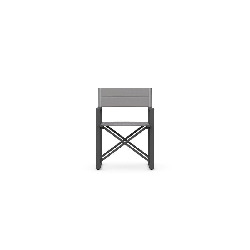 Amalfi Director's Chair White, Charcoal