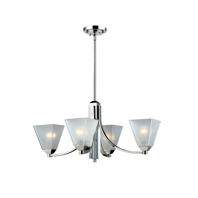 Lustre classique à 4 lumières de style bougie Nicola