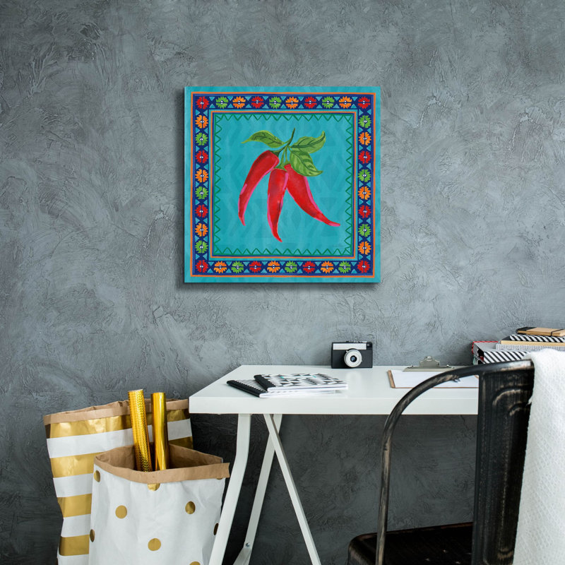 Toile épique Graffiti «Manyo Caliente 1» par Farida Zaman, 18 po x 18 po, H 18 po x l 18 po
