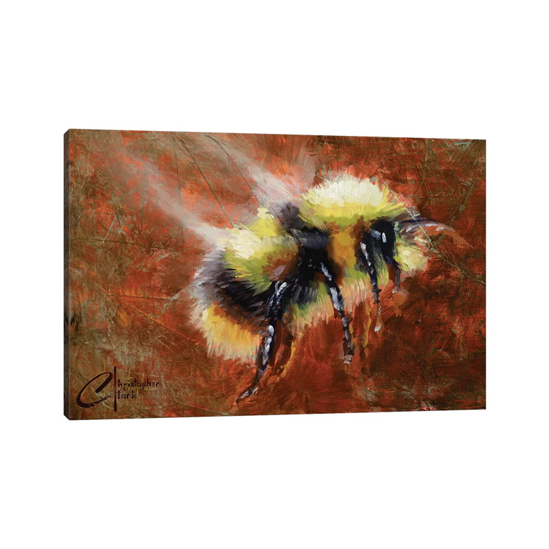 Abstract Form Study - Bee by Christopher Clark - Floater Frame Gallery-Wrapped Canvas Giclée on Canvas, Wrapped Canvas