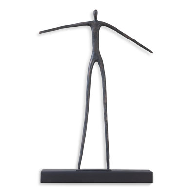 Décoration murale homme debout mobile sur tablette courte