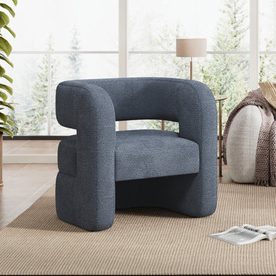 Chaise d'appoint rembourrée entièrement assemblée pour le salon Sinel