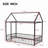 Metal Bed House Bed Frame With Fence-129610187-129610188