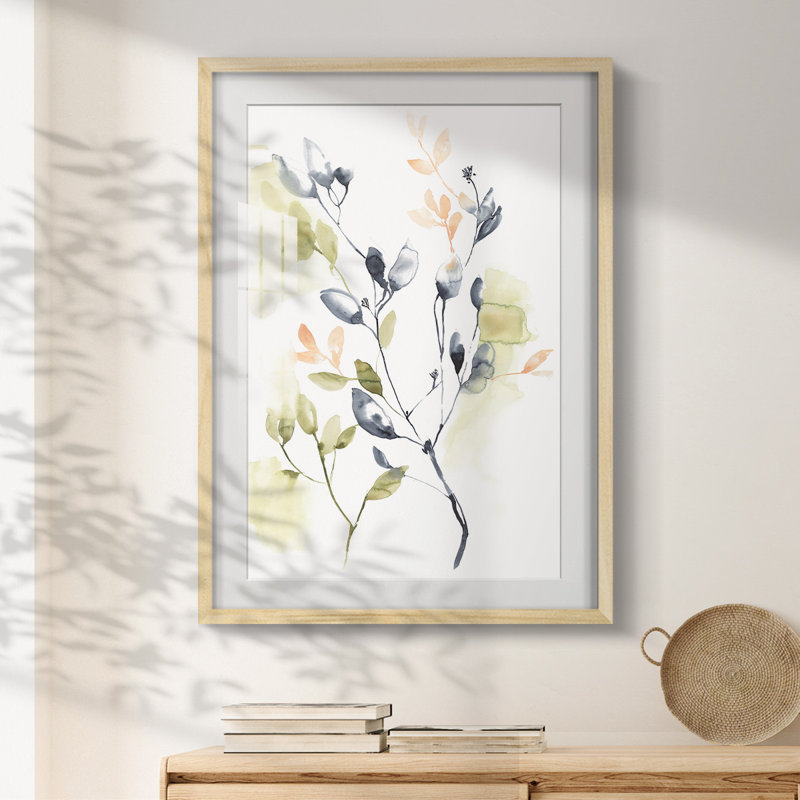 Sweet Leaves I - impression encadrée, Naturel, H 28,5 po x l 20,5 po