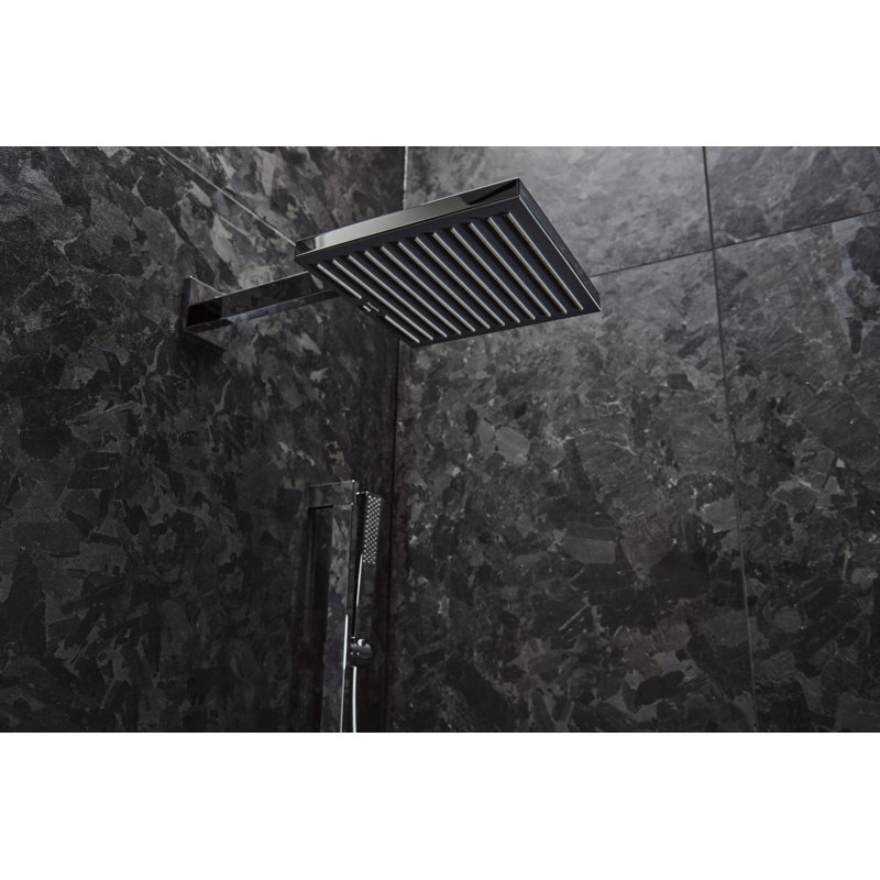 hansgrohe Pulsify E Showerhead 260 1-Jet, 2.5 GPM, Matte Black, 2.5 GPM