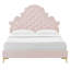 Lit plateforme performant en velours Gwyneth-1197114369-1105185570