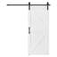     Porte de grange en bois manufacturé 36 po x 84 po sans trousse de quincaillerie d'installation 36 po x 84 po