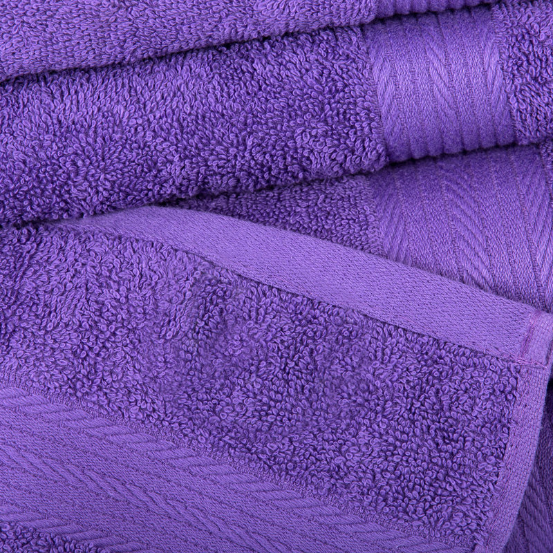 Essuie-mains 100% coton 600 g / m² absorbant à séchage rapide, Mauve