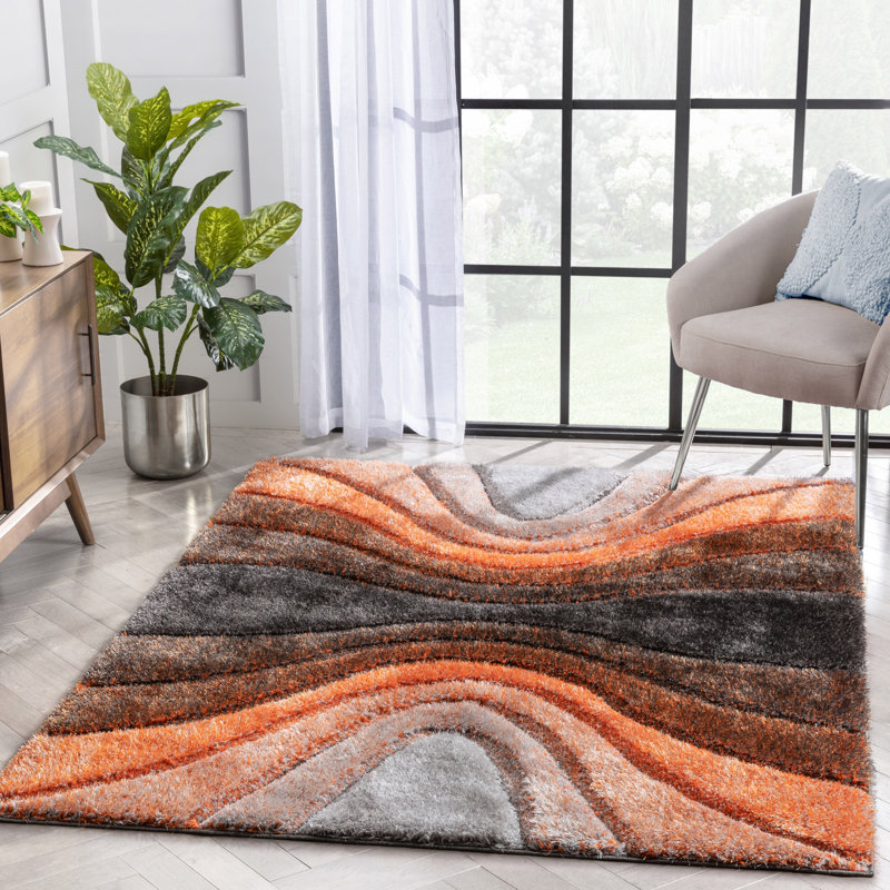 San Francisco Abstract Shag Area Rug, Rectangle 120 x 160cm