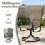 Chaise de salle à manger pivotante 360 ° Textilene-863597552