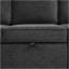 Canapé-lit modulaire en forme de L de 126 po avec canapé-lit escamotable avec dispositifs de chargement et porte-gobelets pour salon, bleu noir