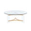 Table basse à finition dorée