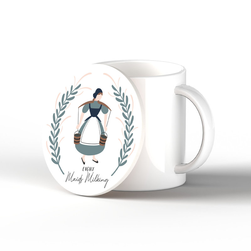 Santamaria Ceramic Round 1 Piece Coaster