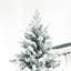 Arbre artificiel enneigé 9 pieds, 616 branches réalistes, mécanisme d'ouverture automatique, décoration de Noël, feu artificiel avec ouverture, sans arrosage, décoration